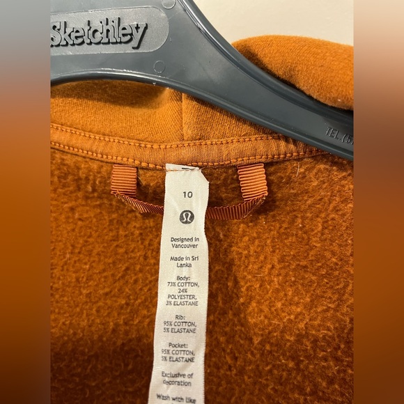 EUC Lululemon Loungeful Oversized Zip-Up Hoodie size 10 Sweatshirt Fleece Jacket - Picture 5 of 16